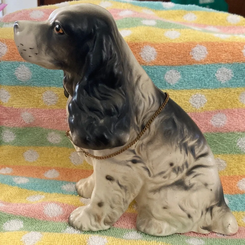 Ceramic Cocker Spaniel Dog Figurine